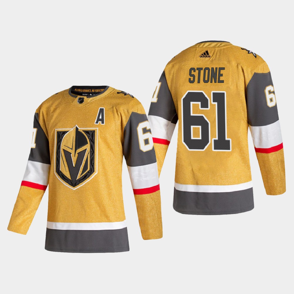 Vegas Golden Knights #61 Mark Stone Men Adidas 2020 Authentic Player Alternate Stitched NHL Jersey Gold